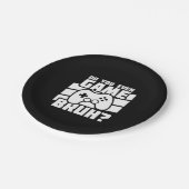 Video Game Player - Video Gaming - Funny Gamer Pappteller (Schrägansicht)