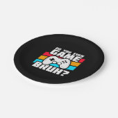 Video Game Player - Video Gaming - Funny Gamer Pappteller (Schrägansicht)