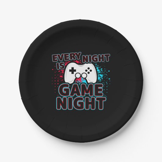 Video Game Player - Video Gaming - Video Gamer Pappteller (Vorderseite)