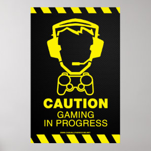 Video-Game-Poster - Gaming in Arbeit Poster
