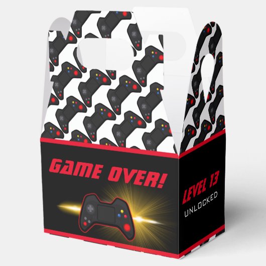 Video Game Red Controller Geschenkschachtel (Geöffnet)