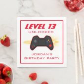 Video Game Red Controller Serviette (Beispiel)