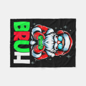 Video Game Santa Xmas Bruh Christmas Gamer Boys Me Fleecedecke (Vorderseite (Horizontal))