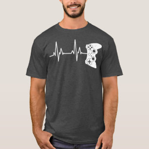 Video Game Shirt Gamer Heartbeat Shirt Videospiel