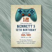Video Game Simple Retro Geburtstag Einladung
