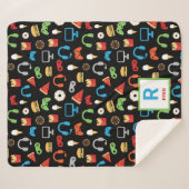 Video Game Snacks Party Kids Gamer Personalisiert Sherpadecke (Vorderseite (Horizontal))