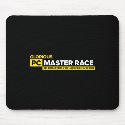 Video Game Sprichwort - Glorious PC Master Race Sh Mousepad (Vorne)