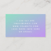 Video Game Tester Developer Gamer Modern Gradient Visitenkarte (Rückseite)