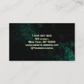 Video Game Tester Green Neon Visitenkarte (Rückseite)