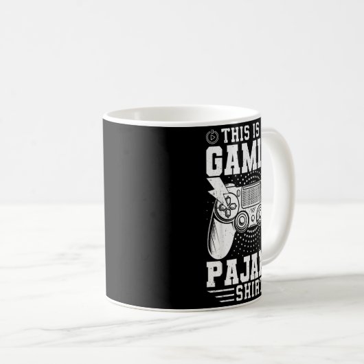 Video Game This Is My Gaming Pajama Funny Gamer Bo Kaffeetasse (VorderseiteRechts)