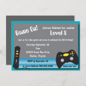 Video Game Truck Birthday Party Einladung (Vorne/Hinten)