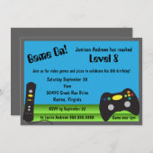 Video Game Truck Birthday Party Einladung (Vorne/Hinten)