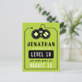 Video Game Truck Geburtstag Postkarte (Stehend Vorderseite)