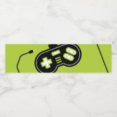 Video Game Truck Wasserflasche Wasserflaschenetikett (Einzelnes Label)