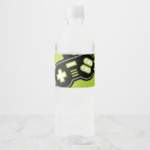 Video Game Truck Wasserflasche Wasserflaschenetikett (Vorderseite)