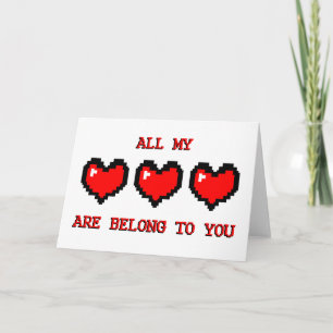 Video Game Valentine Feiertagskarte