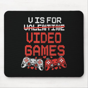 Video-Game-Valentinstag für Jungs-Kinder-Teenager Mousepad