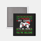 Video Game Weihnachten Hässlicher Pullover Lustige Magnet (Vorderseite/Rückseite)