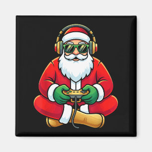 Video Game Weihnachtsmann Weihnachten Gamer Jungen Magnet