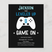 Video-Gamemaster-Blatt für Stufe Up 8 zum Geburtst (Vorderseite)