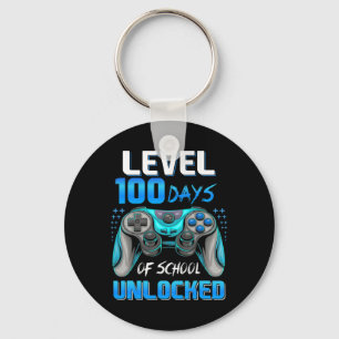 Video Gamer 100. Schultag 100 Tage bis Schlüsselanhänger