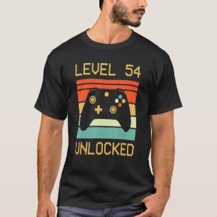 Video-Gamer 54. Geburtstag Stufe 54 Entsperrt T-Shirt