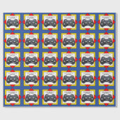 Video Gamer Birthday Geschenk Geschenkpapier (Flach)