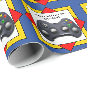 Video Gamer Birthday Geschenk Geschenkpapier