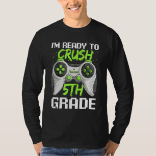Video Gamer Boy 5. Klasse Kind erster Schultag T-Shirt