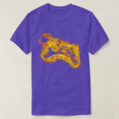 Video-Gamer-Controller auf einem Video-Gamer T-Shirt (Design vorne)