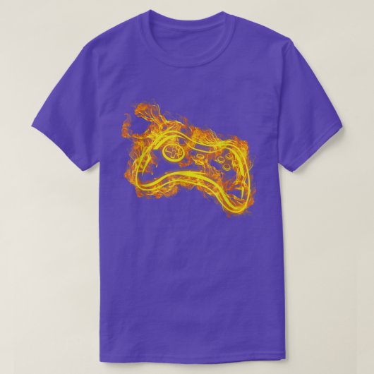Video-Gamer-Controller auf einem Video-Gamer T-Shirt (Design vorne)
