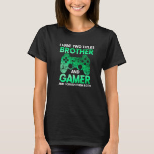 Video Gamer for Boys Teens Gaming Brothers Son T-Shirt
