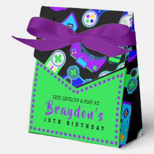 VIDEO GAMER GAMING Kindergeburtstag Party Geschenkschachtel