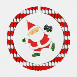 Video-Gamer-Geschenk Personalisiert Ornament Aus Metall