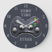 Video Gamer Große Wanduhr (Vorderseite)