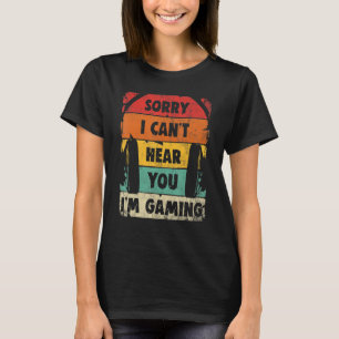 Video Gamer Headset Hört nicht, dass ich spiele T-Shirt