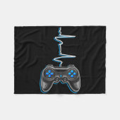 Video Gamer Heartbeat Video Game Controller Gesche Fleecedecke (Vorderseite (Horizontal))