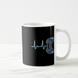 Video Gamer Heartbeat Video Game Controller Gesche Kaffeetasse