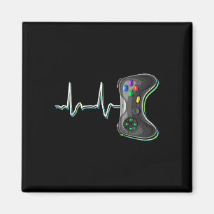 Video Gamer Heartbeat Video Game Controller Gesche Magnet