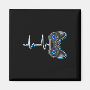 Video Gamer Heartbeat Video Game Controller Gesche Magnet