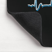 Video Gamer Heartbeat Video Game Controller Gesche Mousepad (Ecke)