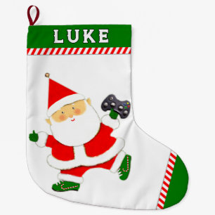 Video Gamer Holiday Geschenk Großer Weihnachtsstrumpf