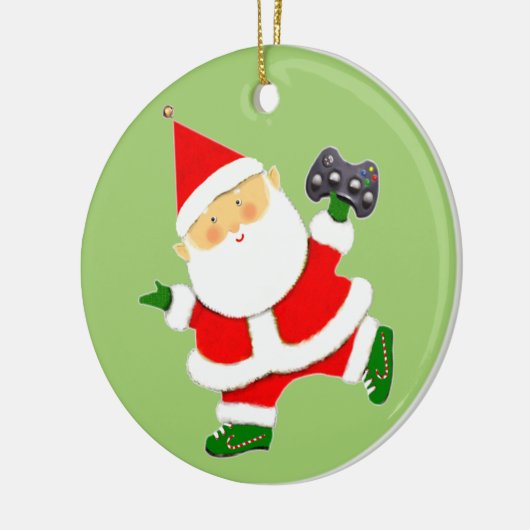 Video Gamer Holiday Geschenk Keramik Ornament (Links)