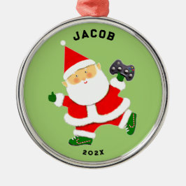 Video Gamer Holiday Geschenk Ornament Aus Metall