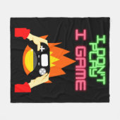 Video-Gamer: Ich spiele kein Spiel Fleecedecke (Vorderseite (Horizontal))