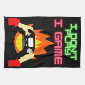 Video-Gamer: Ich spiele kein Spiel Geschirrtuch (Horizontal)