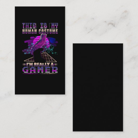 Video Gamer Kid Cool Console Gaming Visitenkarte (Vorne/Hinten)