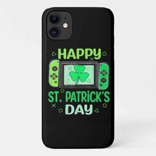 Video Gamer Kleeblatt Happy St Patricks Day Case-Mate iPhone Hülle (Rückseite)