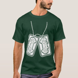 Video Gamer Militärmarken Video Game Playe T-Shirt