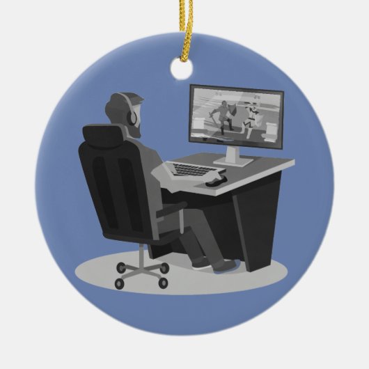 Video Gamer Ornament (Vorne)